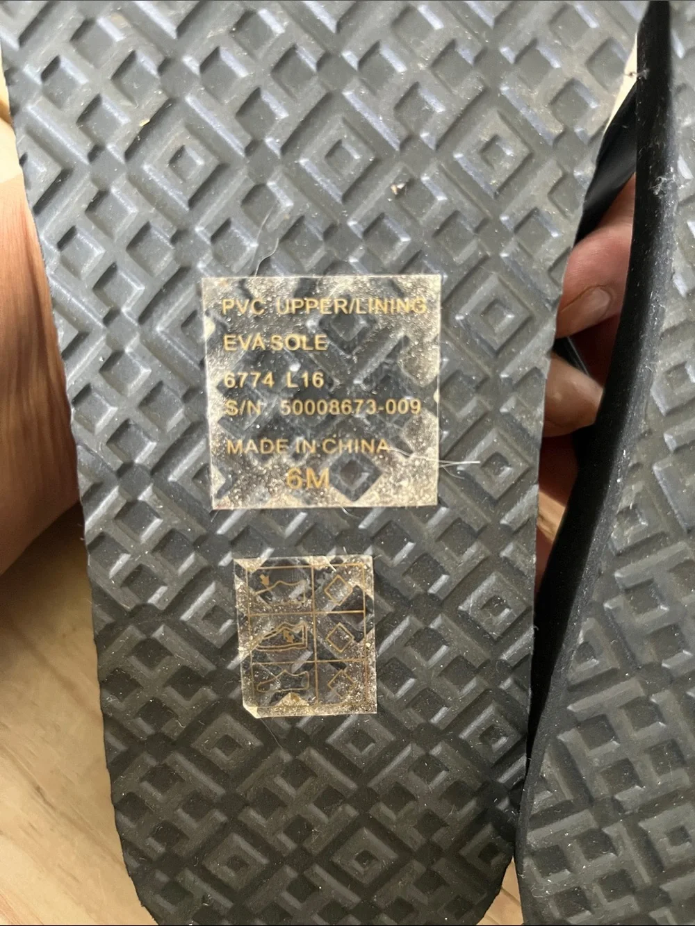 Tory Burch Black Flip Flop Sandals with Gold Logo - Picture 8 of 14